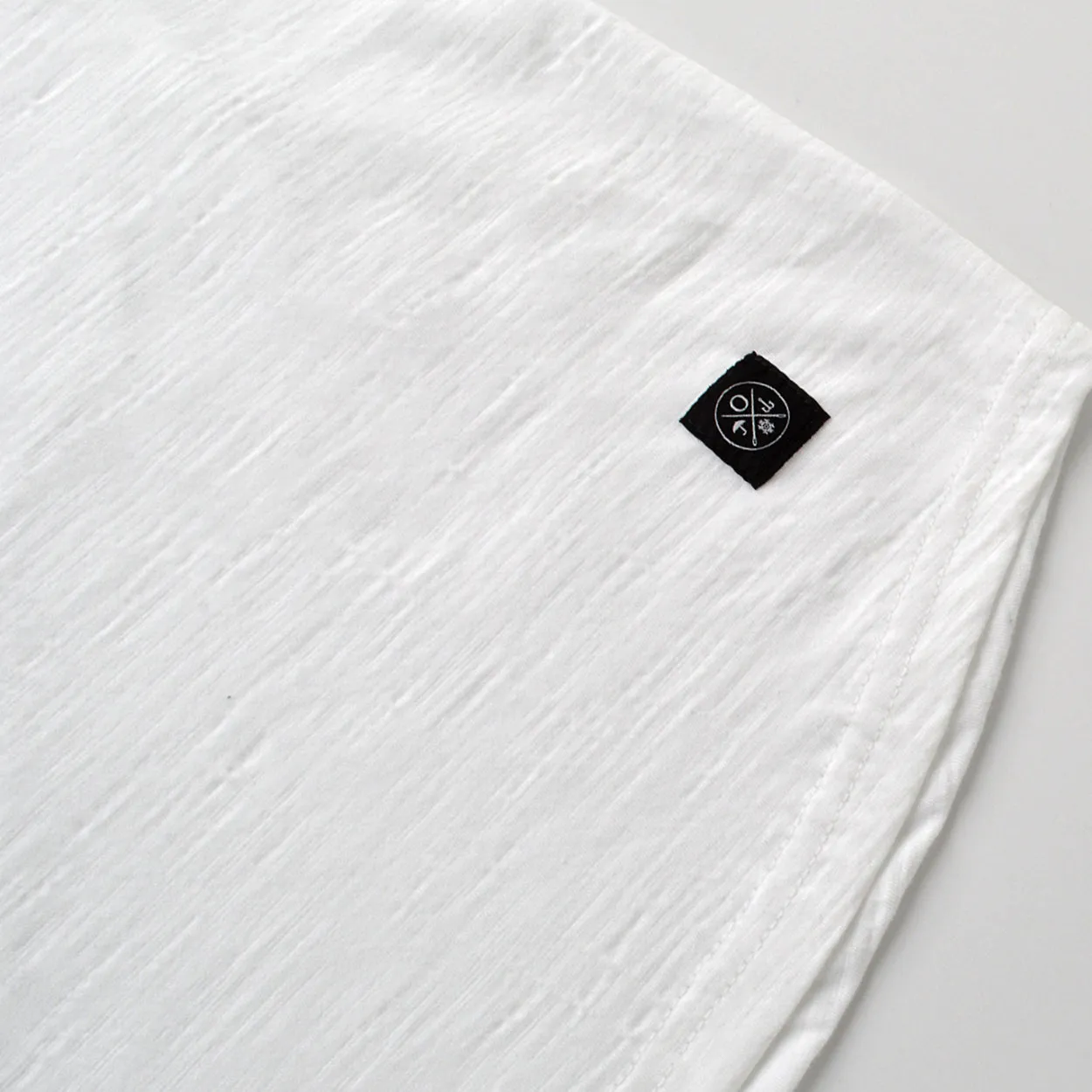 White Slub S/S Henley