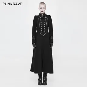 WY-892 Exquisite Woolen Gothic Jacket Uniform Retro Trench Coat